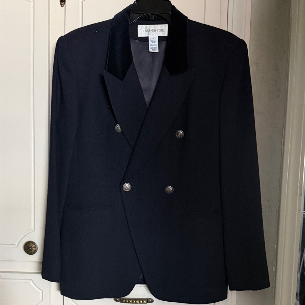 Jones New York Classic Dark Navy Blazer